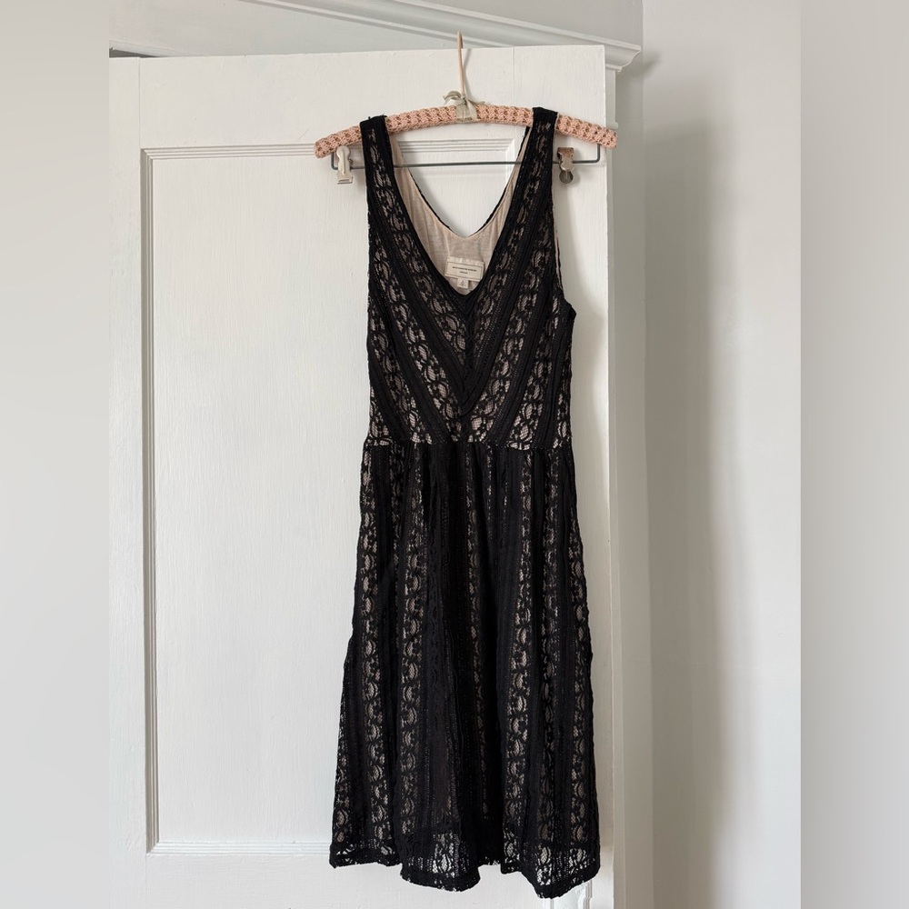 Moulinette Soeurs by Anthropologie | black lace dress